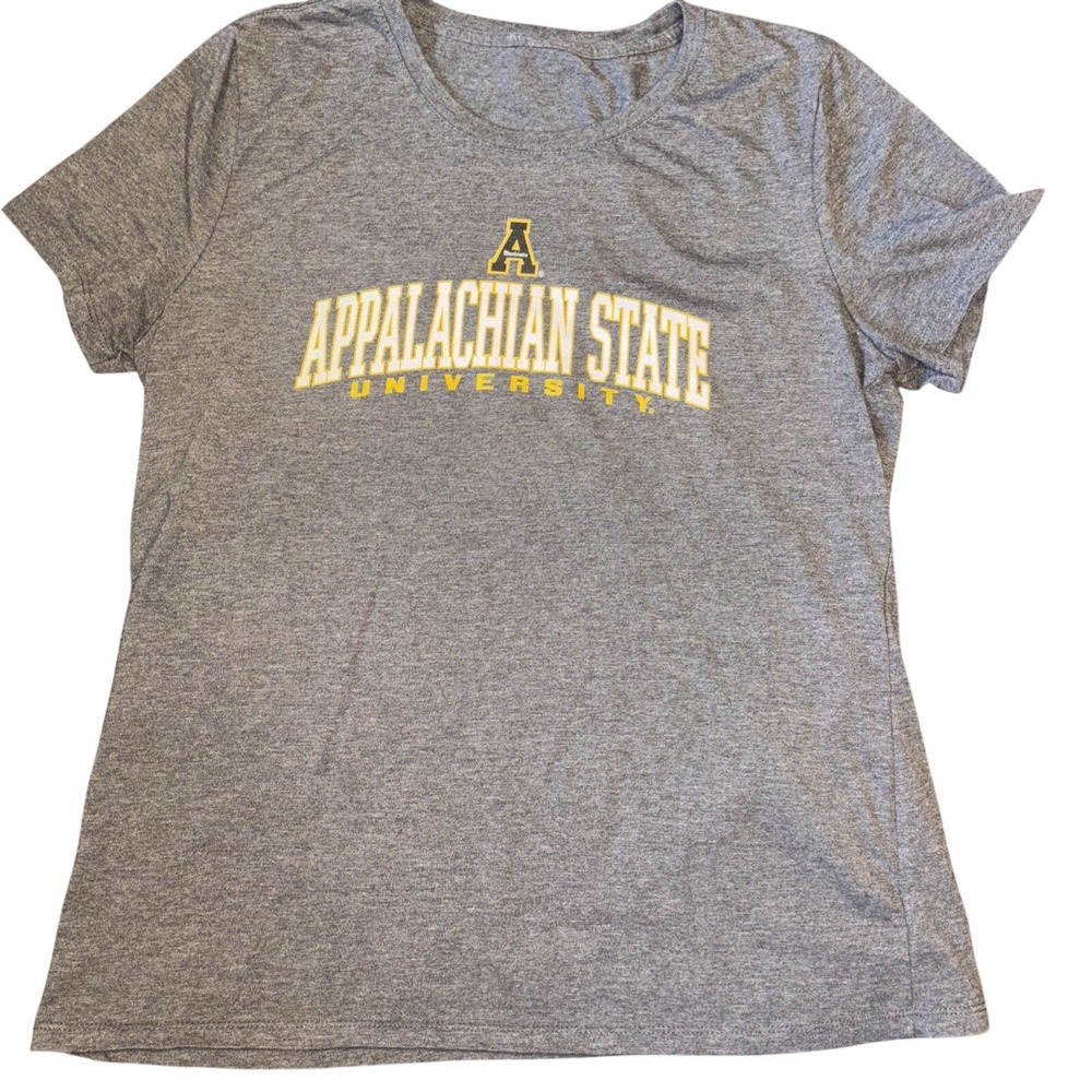 Gildan Appalachian State University Mountaineers T-Shirt Gray Womens Medium